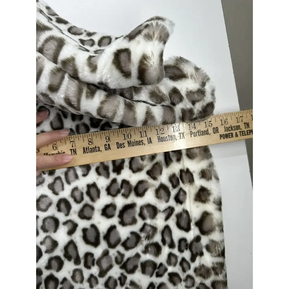 Luxhabitat Leopard Print‎ Throw Blanket Black White warm & Heavy Approx 62